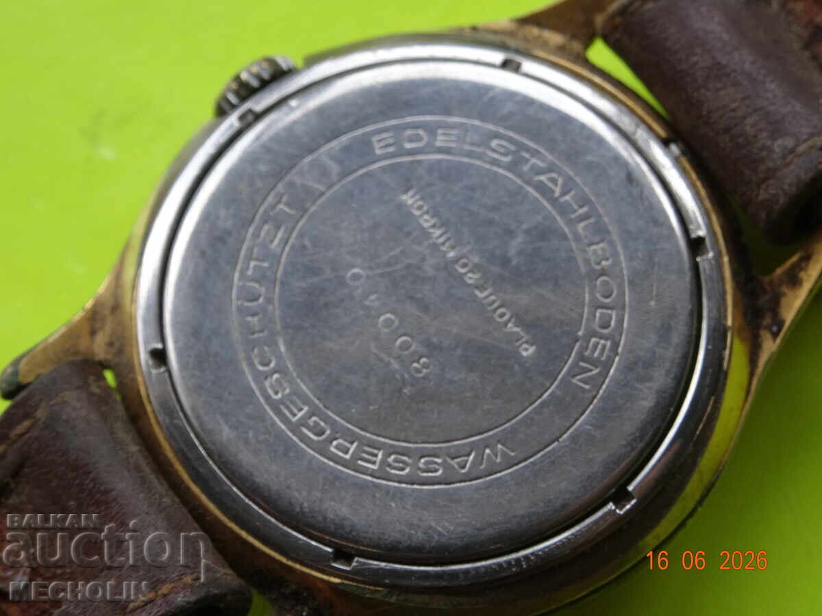 Livrarea CEAS DE COLECȚIE GUB GLASHUTTE 60 PLACAT CU AUR 20 MICRONI