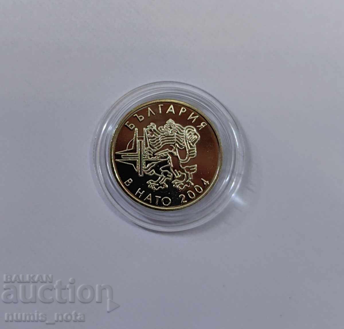 50 stotinki 2004 Bulgaria în NATO - PL - UNC 50 stotinki 2004 Bulgaria în NATO - PL - UNC