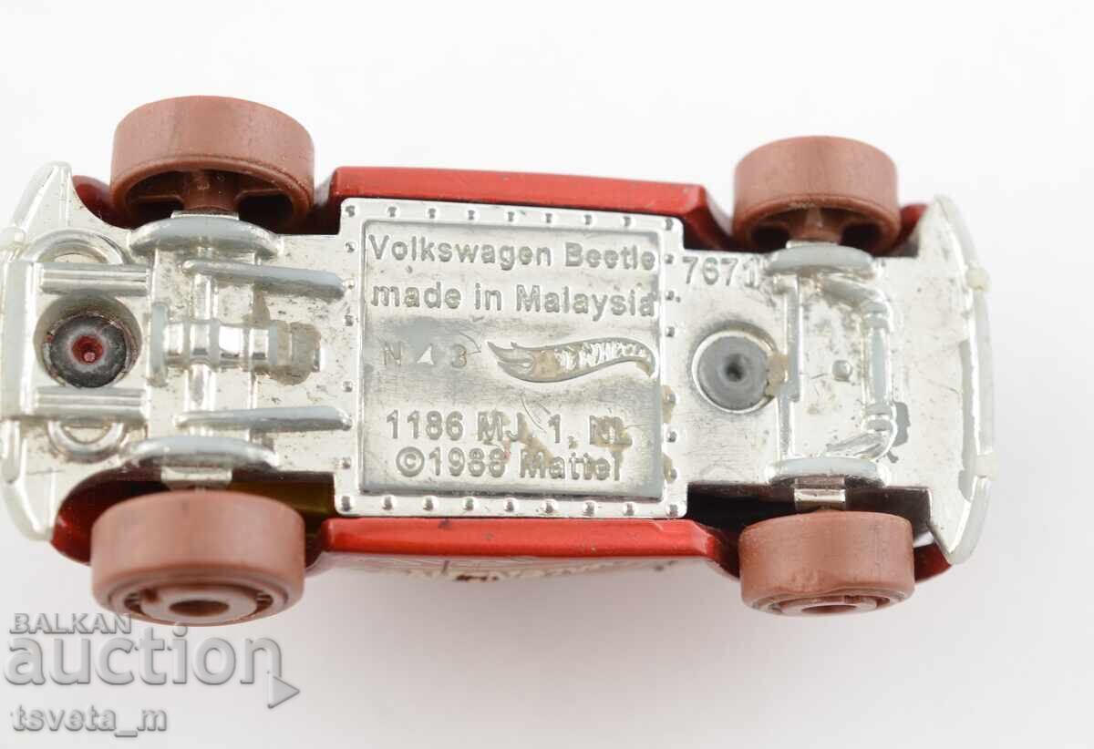 Μεταλλικό αυτοκίνητο VW Volkswagen Beetle 1988 Hot Wheels Malaysia - 5