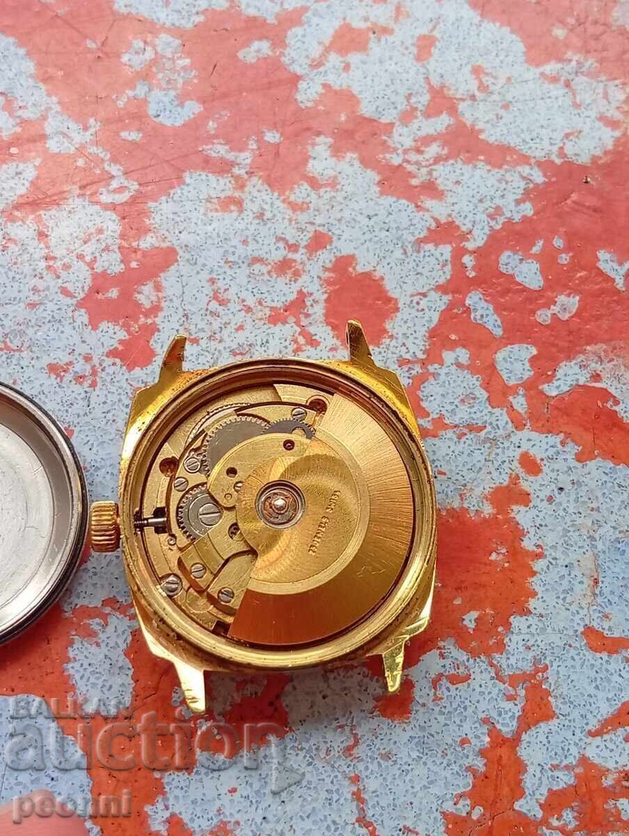 Ceas elvețian placat cu aur Tell - automatic - 6 Ceas elvețian placat cu aur Tell - automatic - 6