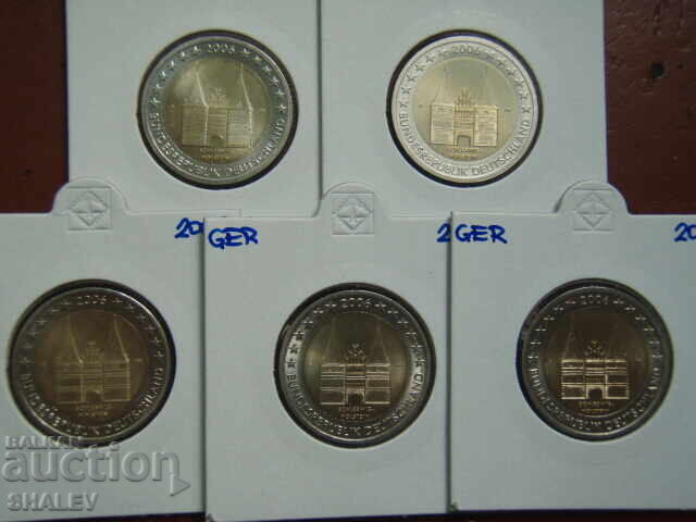 2 euro 2006 Germania "Schleswig" A,D,F,G,J /Germania/- 2 euro cu preț € 62.89 | 123.00 BGN