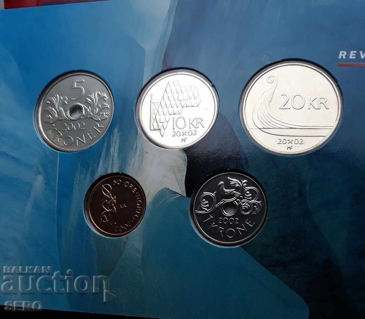 Νορβηγία-ΣΕΤ 2002 από 5 νομίσματα - 6
