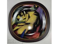 THE TIGER ROSENTHAL PORCELAIN PLATE PICTURE MARK BRADEX