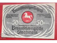 Банкнота-Германия-Брауншвийг-50 пфенига 1921