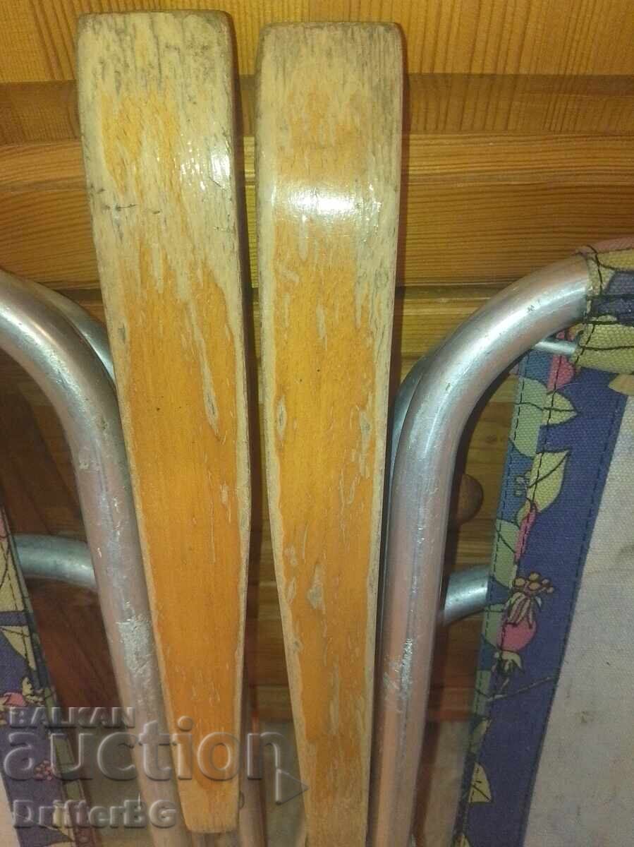 Παράδοση Ρετρό Πτυσσόμενες Καρέκλες Κάμπινγκ (Ζευγάρι) – Vintage / ΛΔΓ / δεκαετία '70-'80