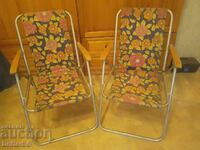 Retro Camping Chairs (Pair) – Vintage / GDR / 70s-80s