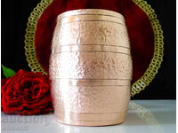 Copper mug, copper barrel mug, pure red copper