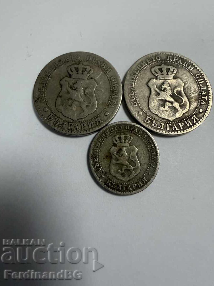 2 i 1/2 stotinki 1888 g. i 2 br. 20 stotinki 1888 g. Bŭlgariya με τιμή € 20.00 | 39.12 BGN