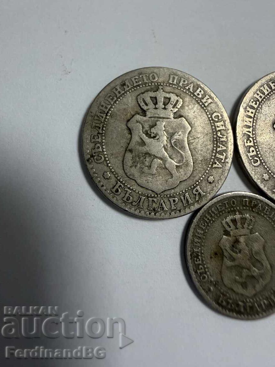 Δημοπρασία 2 i 1/2 stotinki 1888 g. i 2 br. 20 stotinki 1888 g. Bŭlgariya