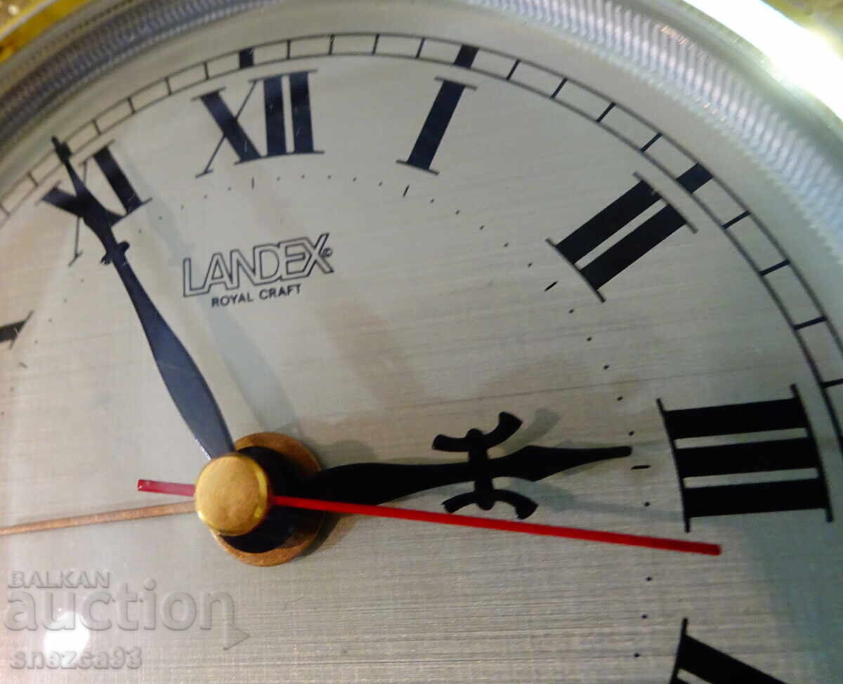 Επιτραπέζιο ρολόι, ξυπνητήρι Landex, επιχρυσωμένος ορείχαλκος με τιμή € 27.99 | 54.74 BGN Επιτραπέζιο ρολόι, ξυπνητήρι Landex, επιχρυσωμένος ορείχαλκος με τιμή € 27.99 | 54.74 BGN