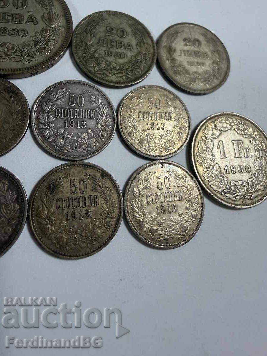 Παρτίδα ασημένιων νομισμάτων του 1 σεντ - 5