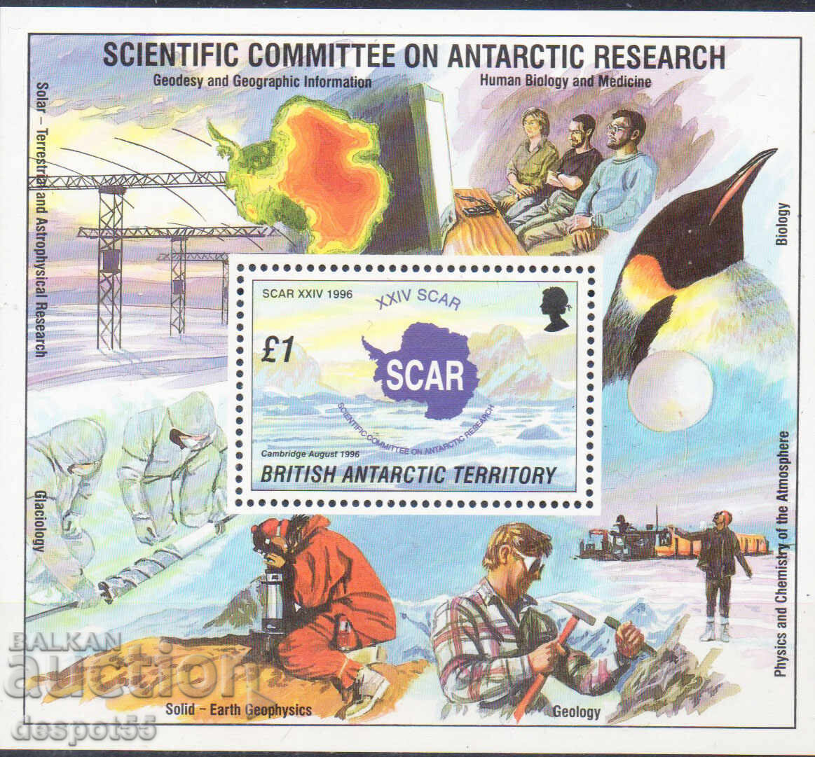 1996. British Antarctic Territory. Scientific Committee on Antarctic Research