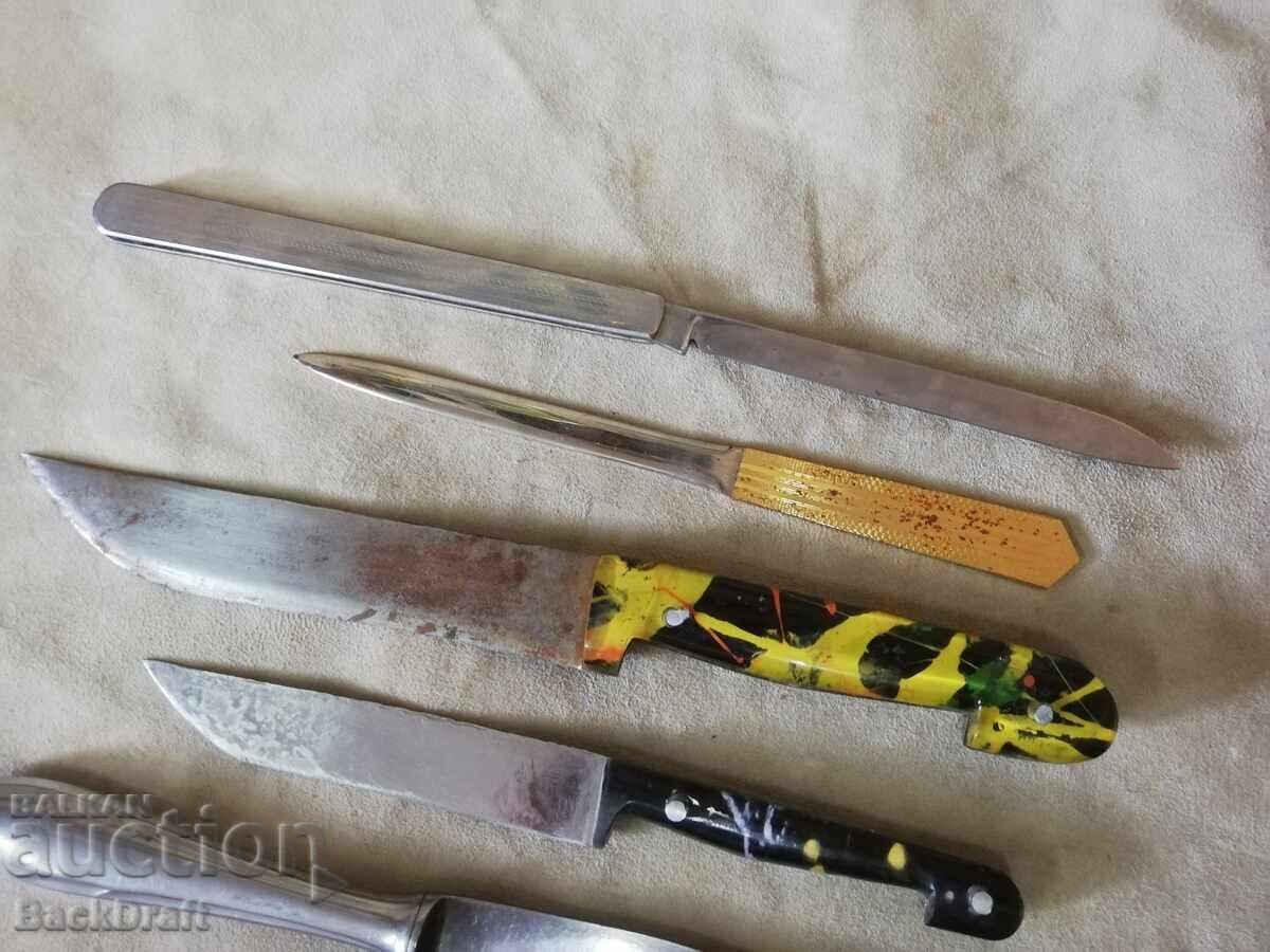 Lot de cuțite de buzunar pliabile vechi, cuțit, lamă, briceaguri - 5