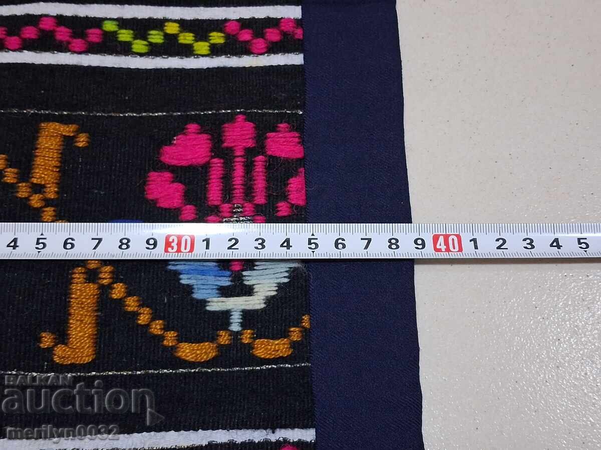 Șorț vechi țesut manual cu broderie, costum - 6