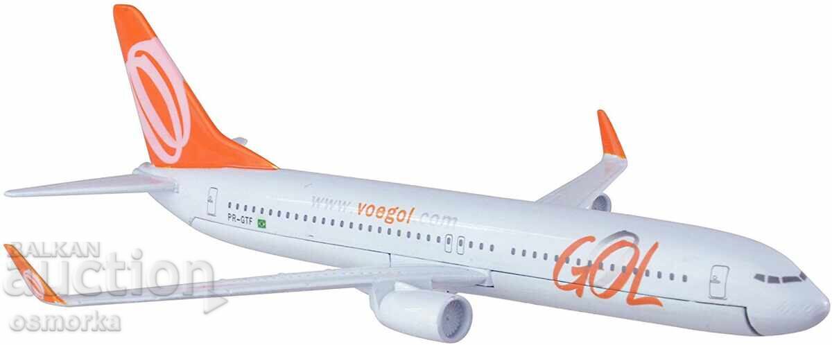 Licitație Model avion Boeing 737 Gol machetă metalică Voegol Braz Licitație Model avion Boeing 737 Gol machetă metalică Voegol Braz