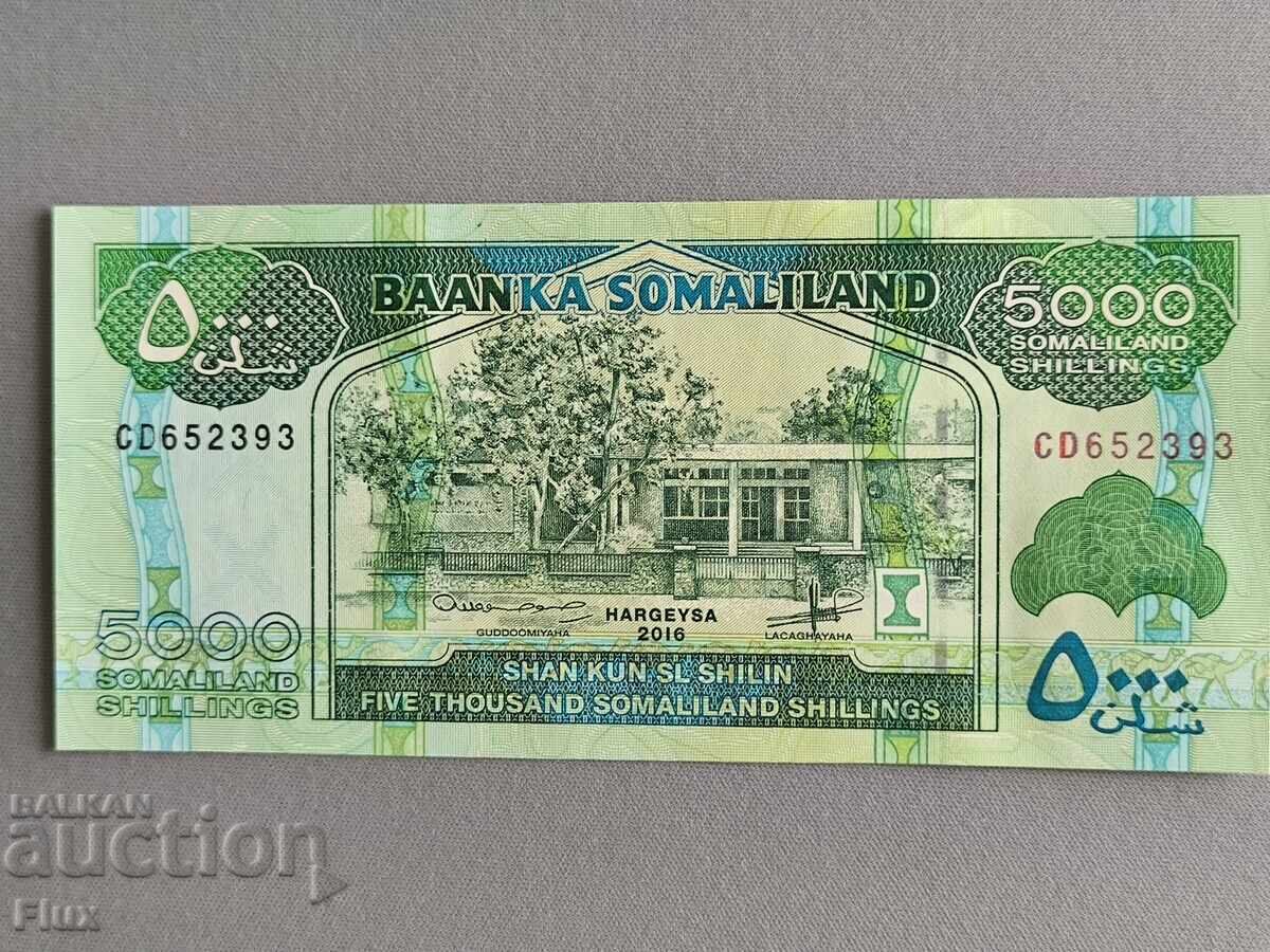 Bancnotă - Somaliland - 5000 șilingi UNC | 2016