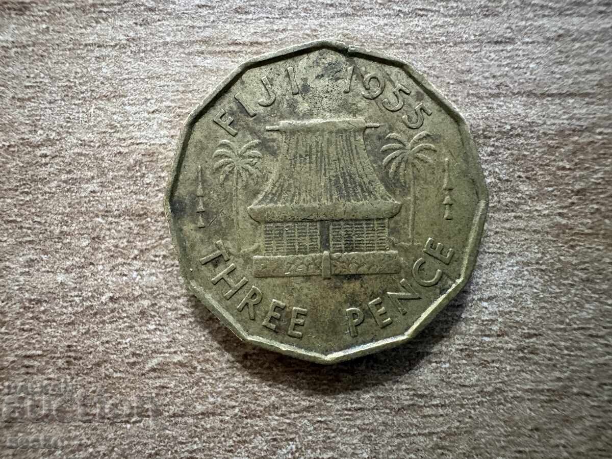 Fiji - 3 pence (1955) Fiji - 3 pence (1955)