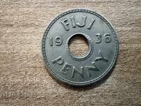 Fiji - 1 penny (1936) - Edward al VIII-lea