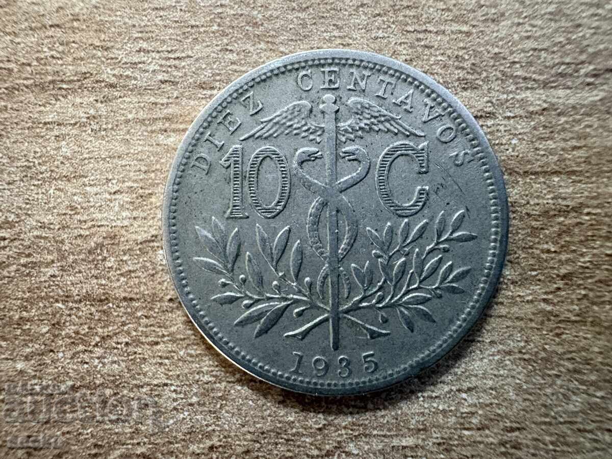 Bolivia - 10 centavos (1935) Bolivia - 10 centavos (1935)
