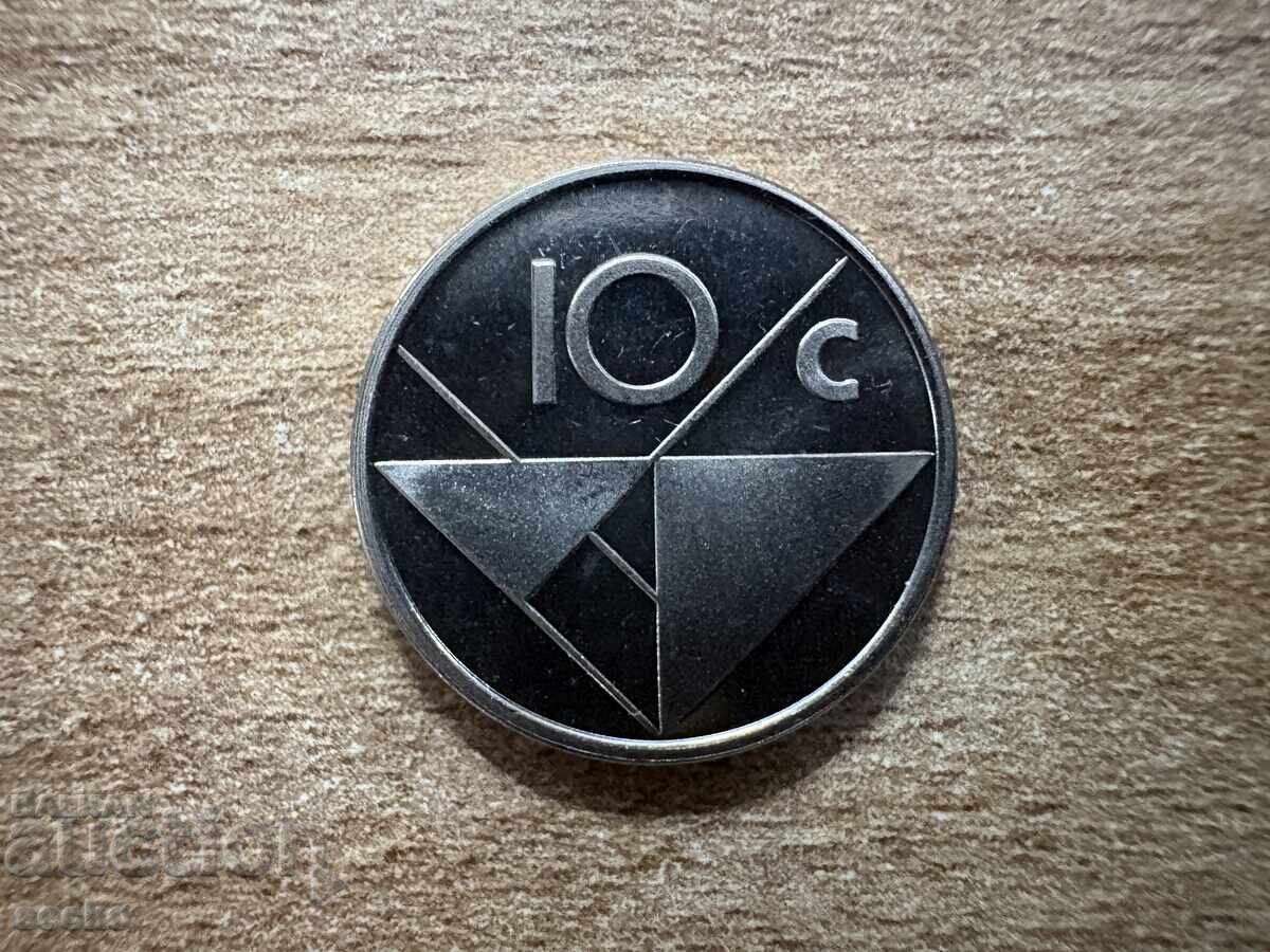 Aruba - 10 cenți (1987) Aruba - 10 cenți (1987)