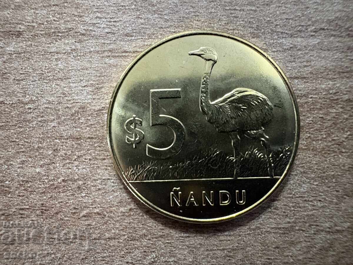 Уругвай - 5 песос (2024)