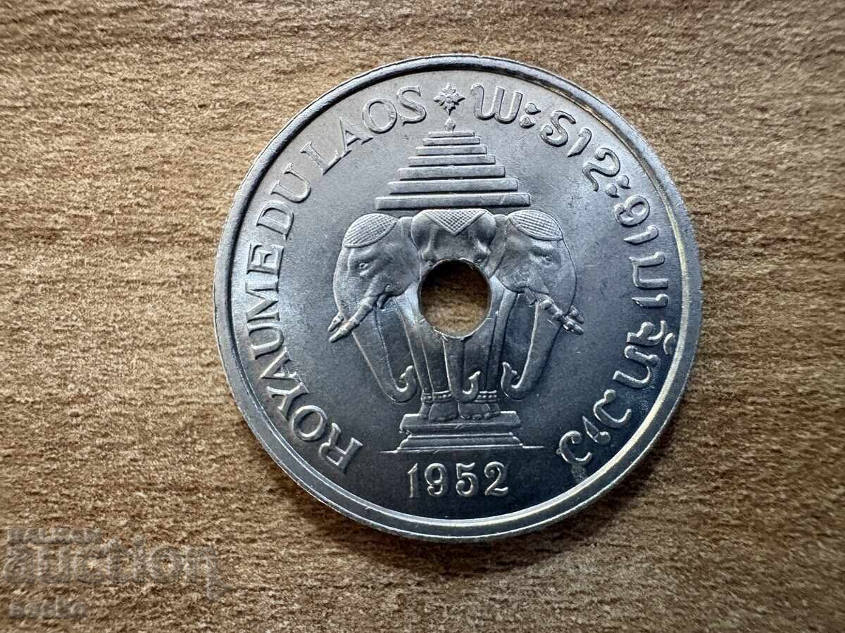 Laos - 20 de cenți (1952) cu preț € 1.00 | 1.96 BGN Laos - 20 de cenți (1952) cu preț € 1.00 | 1.96 BGN