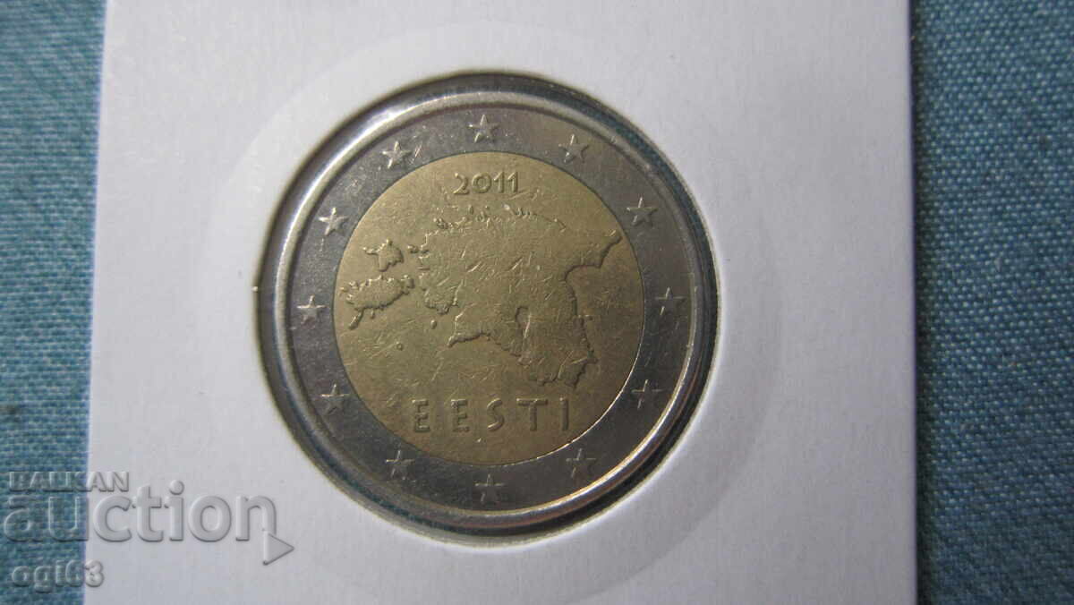 Монета от 2 Евро 2011 г. на Естония и Словакия с цена € 20.00 | 39.12 лв. Монета от 2 Евро 2011 г. на Естония и Словакия с цена € 20.00 | 39.12 лв.