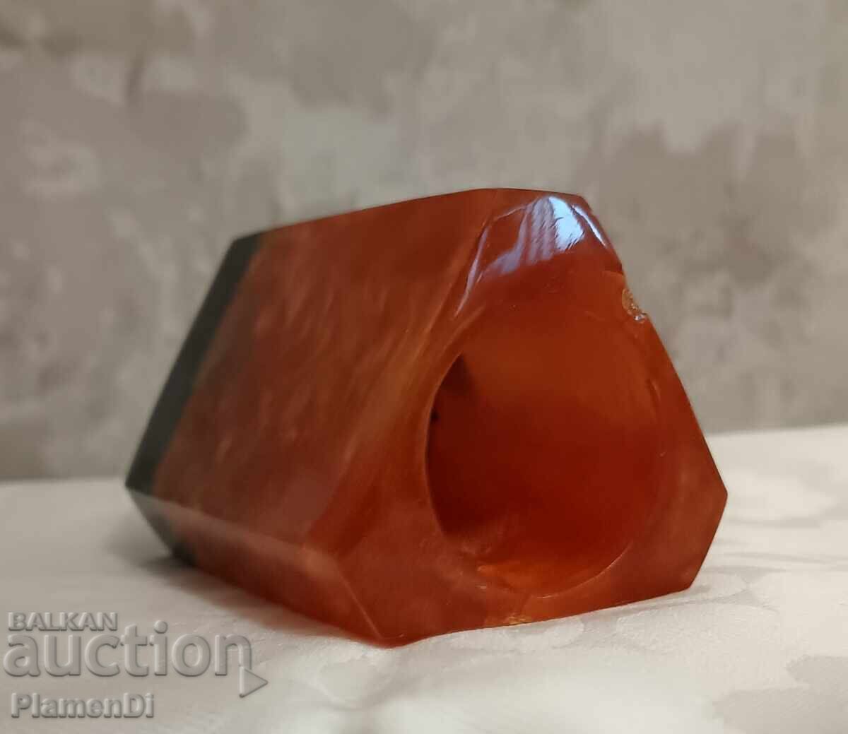 Livrarea Suport de creioane/vază vintage din Catalin Bakelite Lava Flow