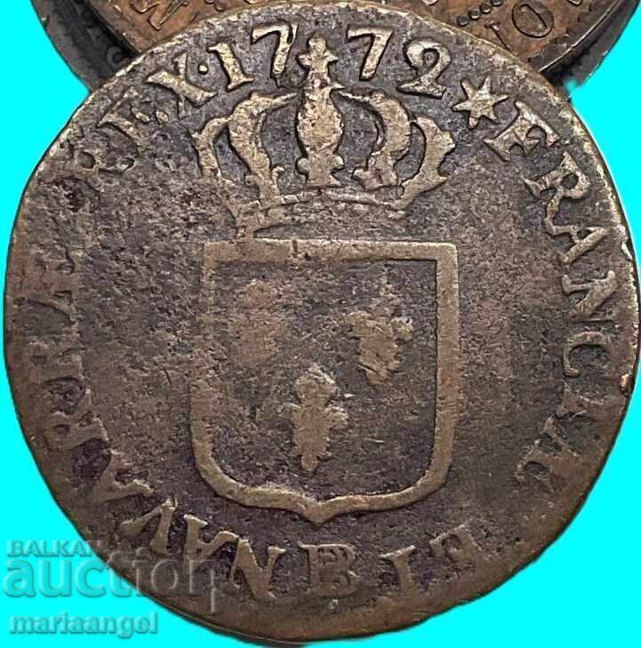Γαλλία 1 σολ 1772 Ναβάρρα βασιλιάς Λουδοβίκος ΙΕ' - 6