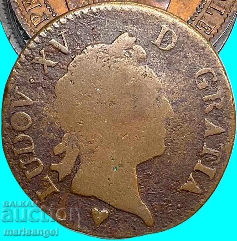 Γαλλία 1 σολ 1772 Ναβάρρα βασιλιάς Λουδοβίκος ΙΕ' - 7