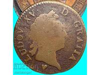 Franța 1 sol 1772 Navarra regele Ludovic al XV-lea