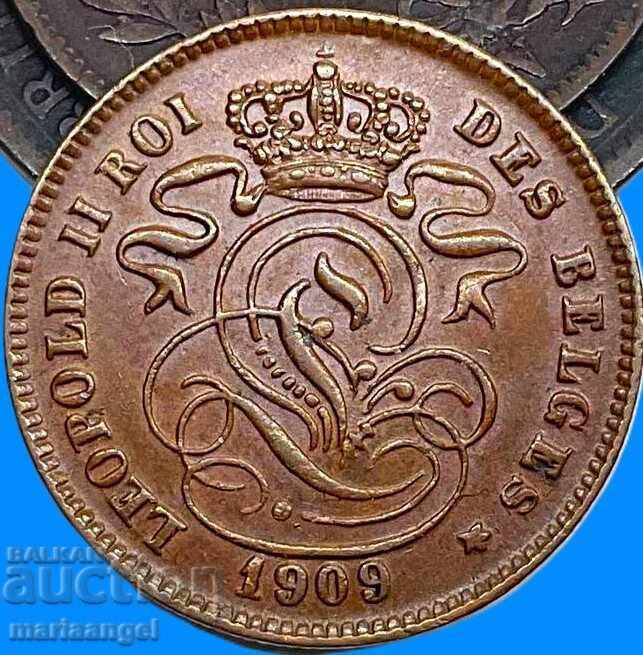 Belgia 2 cenți 1909 - 7