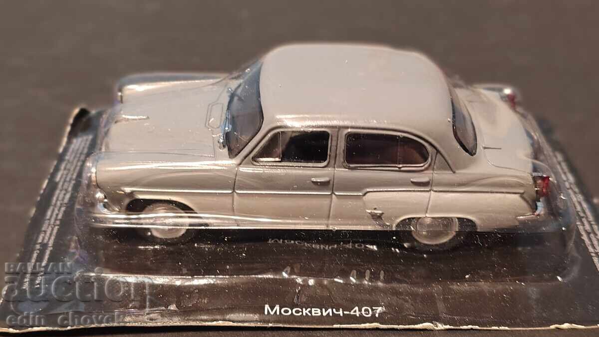 1/43 Deagostini USSR soc Moskvitch 407 new two-tone. New