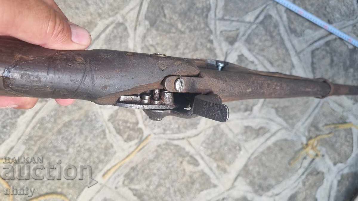 Old haiduk percussion rifle. Combat model - 6