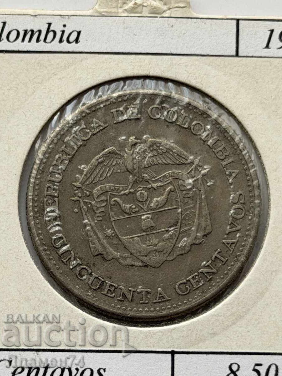 50 centavos 1959 Columbia