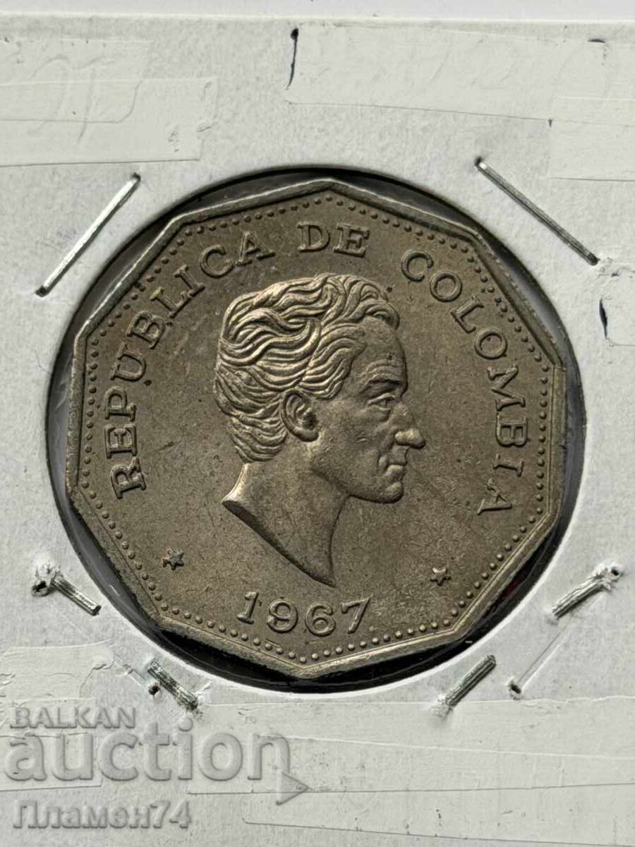 1 песо 1967 Колумбия с цена € 2.00 | 3.91 лв.
