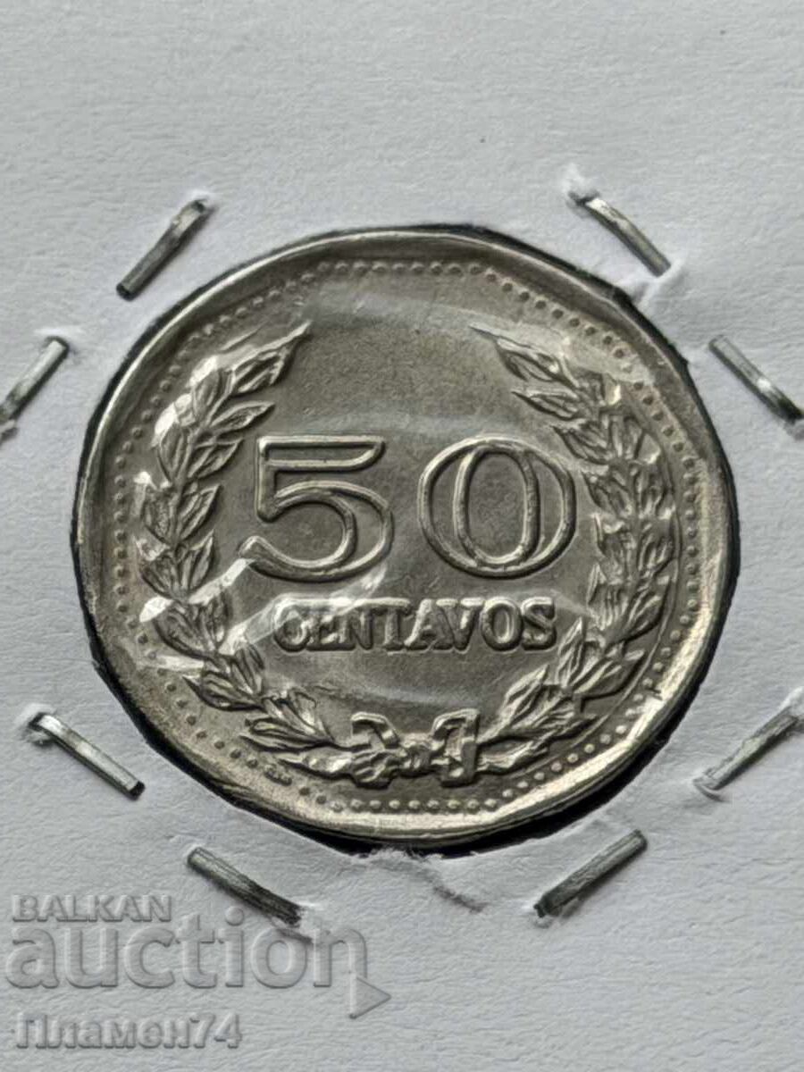 50 centavos 1973 Colombia