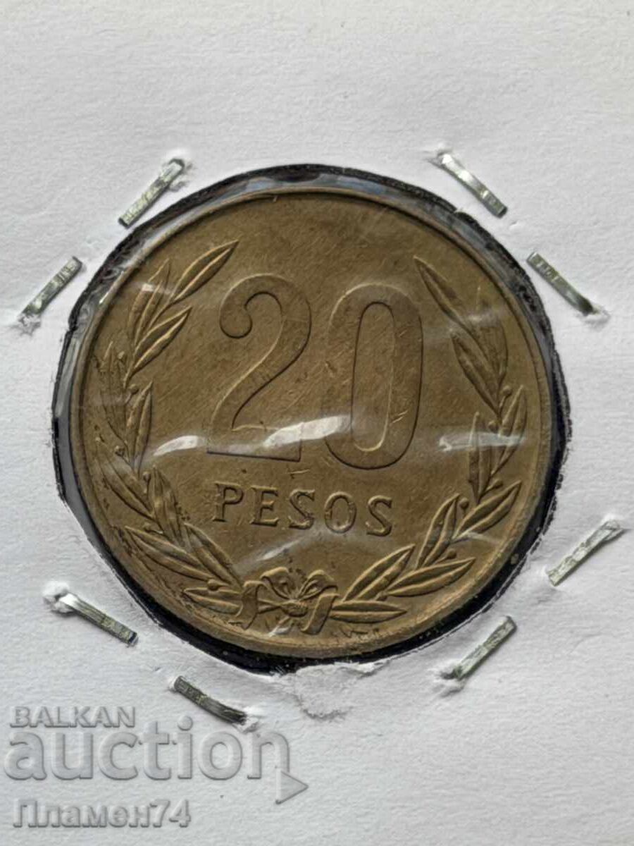 20 pesos 1985 Columbia
