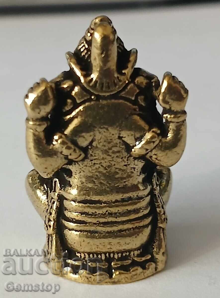 PREȚ REDUS! Figurina stilizată din bronz Ganesh de 19g de la 1 RON! - 5