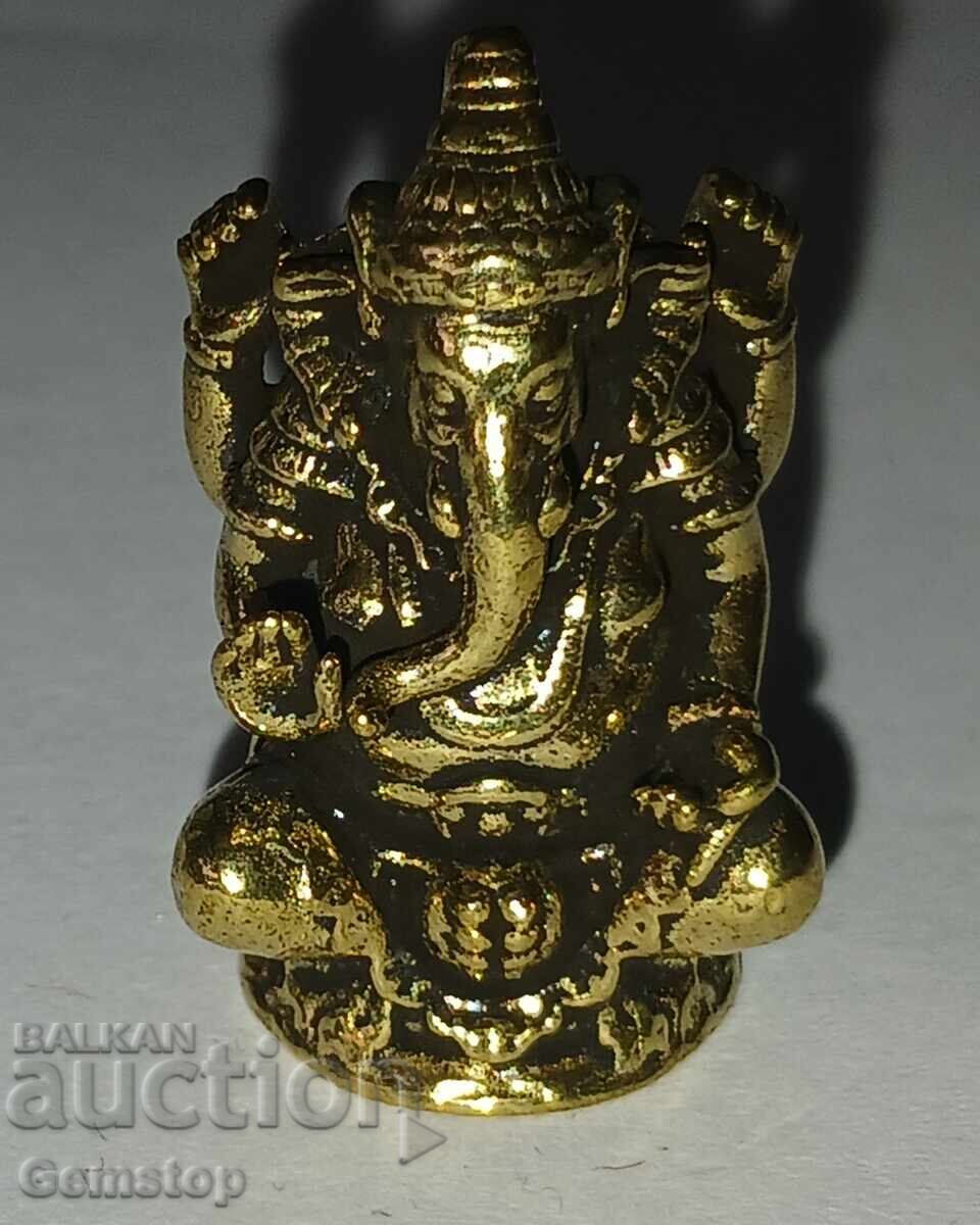 PREȚ REDUS! Figurina stilizată din bronz Ganesh de 19g de la 1 RON!