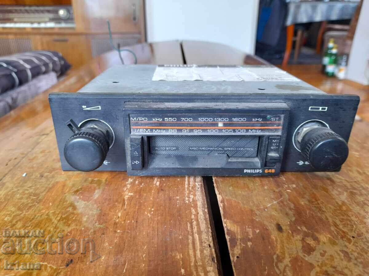 Radio-casetofon auto vechi Philips 648 cu preț € 36.00 | 70.41 BGN