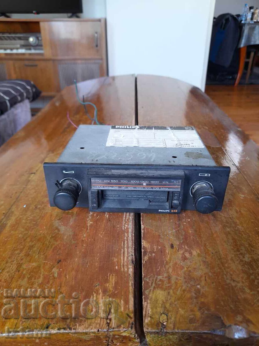 Radio-casetofon auto vechi Philips 648