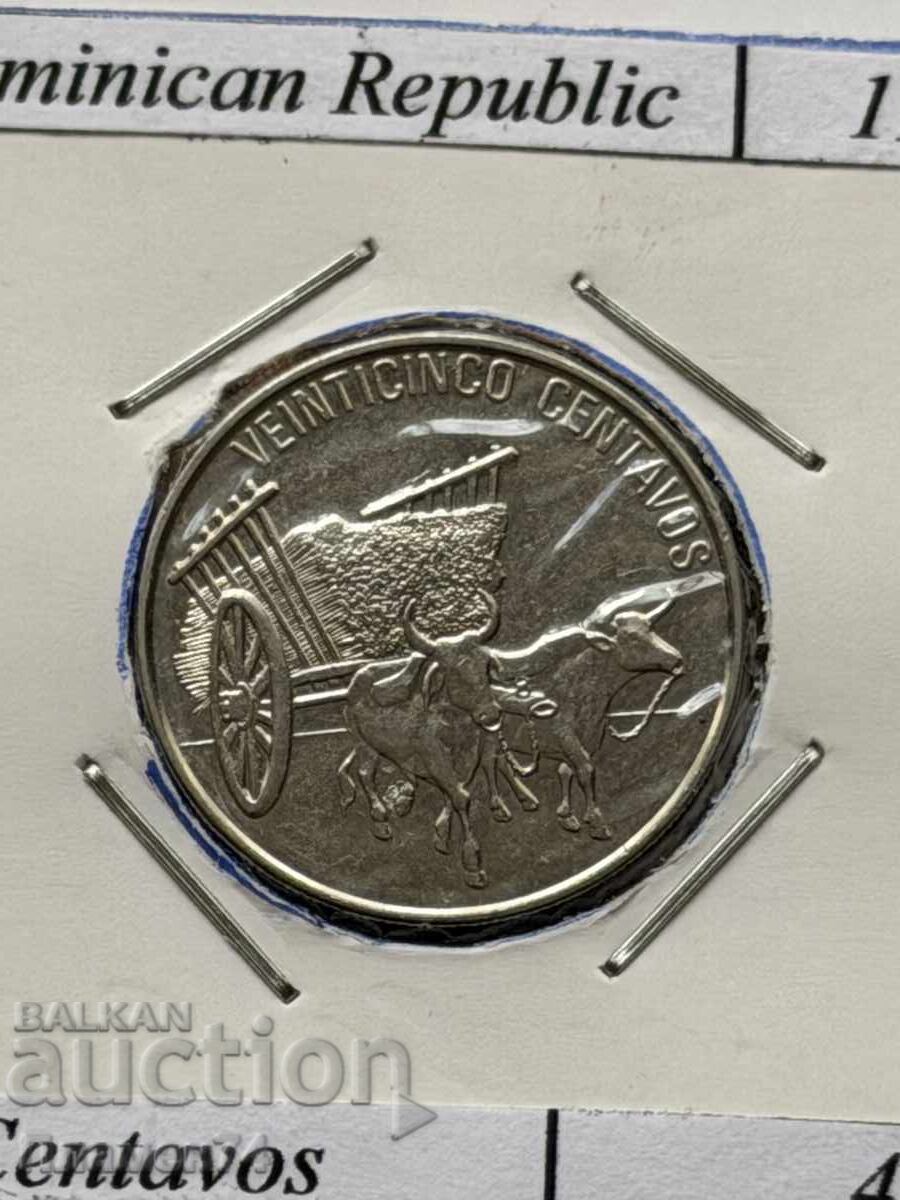 25 centavos 1991 Dominican Republic with price € 2.00 | 3.91 BGN