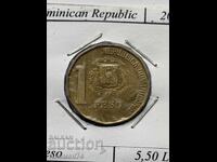 1 peso 2002 Dominican Republic