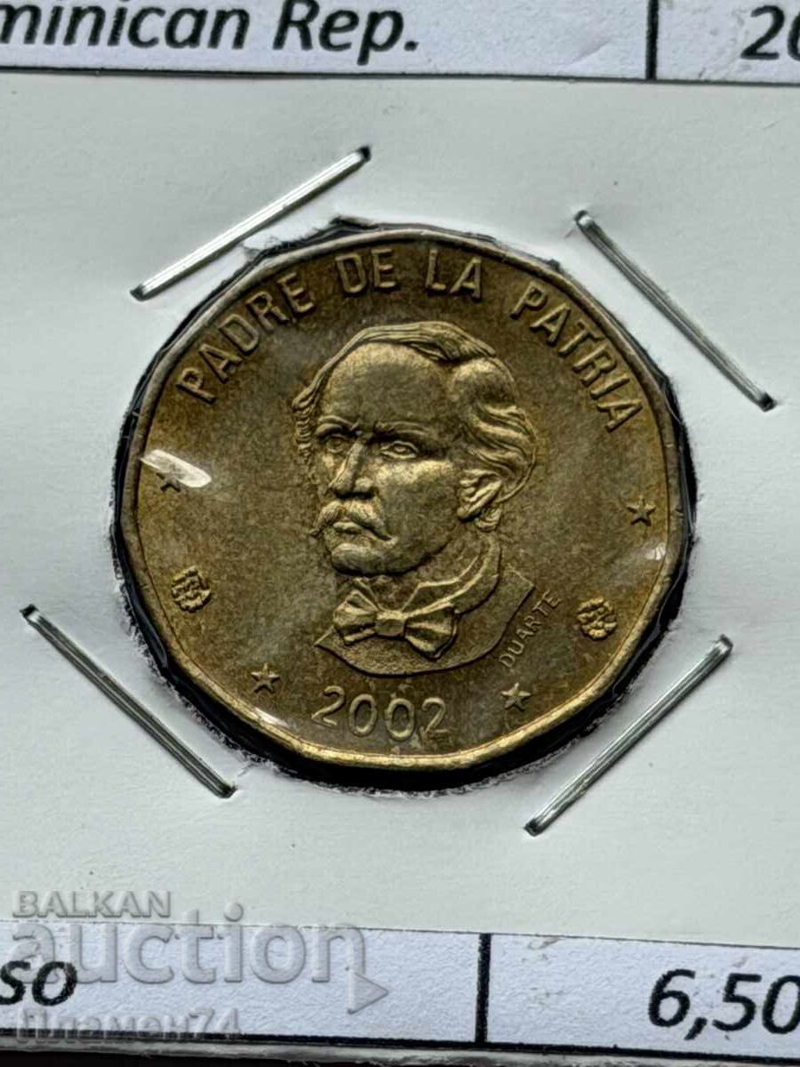 1 peso 2002 Republica Dominicană cu preț € 2.00 | 3.91 BGN 1 peso 2002 Republica Dominicană cu preț € 2.00 | 3.91 BGN
