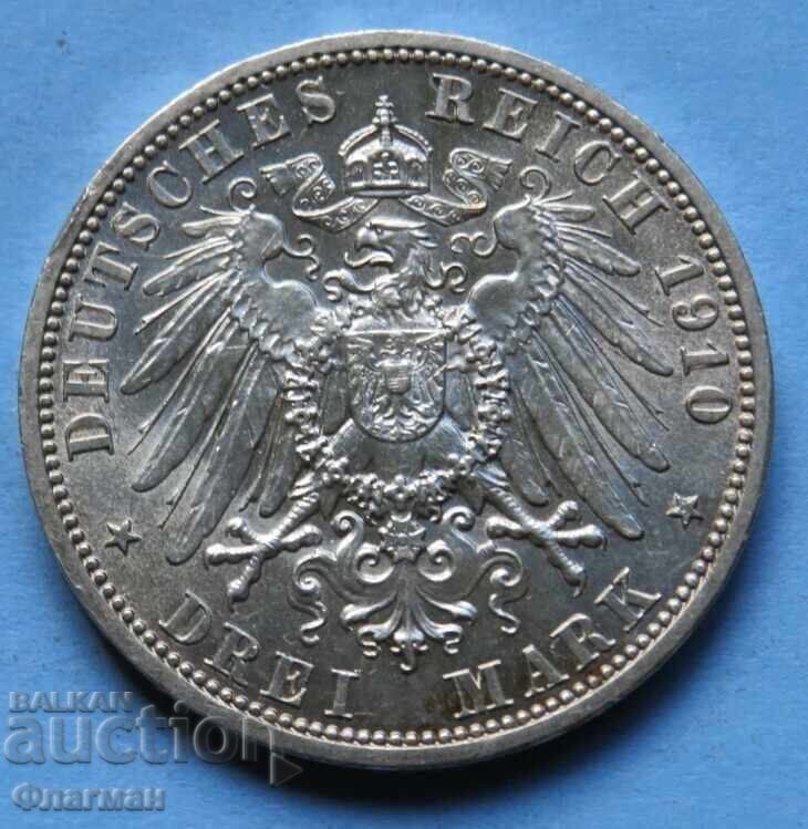Saxa-Weimar-Eisenach 3 Marci 1910 UNC cu preț € 160.00 | 312.93 BGN