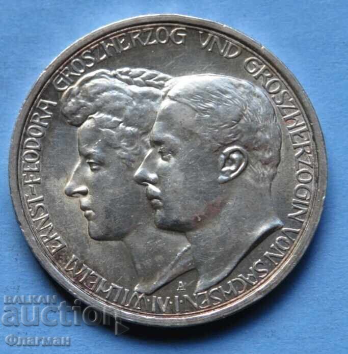 Saxa-Weimar-Eisenach 3 Marci 1910 UNC