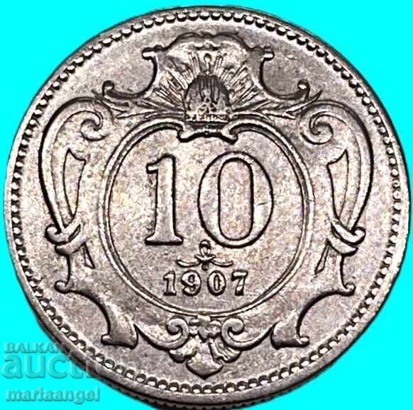 Αυστρία 10 χέλια 1907 - 5