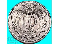 Austria 10 heller 1907