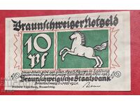 Τραπεζογραμμάτιο-Γερμανία-Braunschweig-10 Pfennig 1921